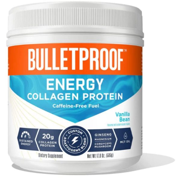 Bulletproof Energy Collagen Protein includes MCT oil, which isn’t necessarily a bad thing, but not measured correctly MCT oil can lead to digestive problems