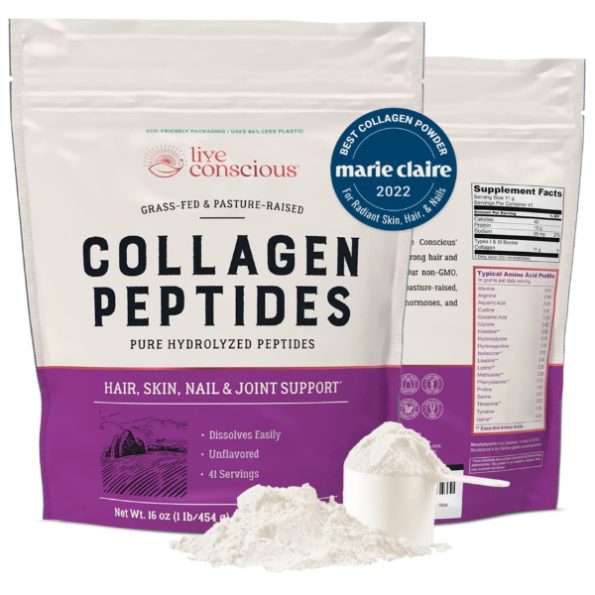 The number one reason we chose Live Conscious Beyond Collagen Multi Collagen Powder is that it has vitamin C as well as multiple sources and types of collagen. This product checks all our boxes for the best collagen supplement for a healthy immune system