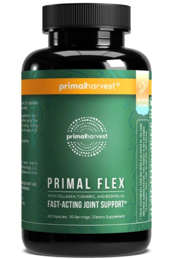 The number one reason we picked Primal Harvest Primal Flex Collagen is the added ingredients of turmeric, Boswellia serrata, black pepper, and ashwagandha