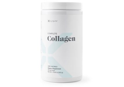 Complete Collagen from Xyngular is actually complete for gut health. Complete Collagen has it all—multiple sources of collagen, it’s hydrolyzed and it has vitamin C (28% of your daily value, in fact), and a good flavor